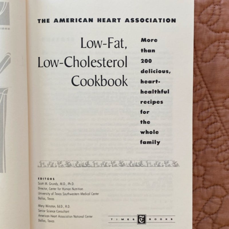 American Heart Association's Low-Fat, Low Cholesterol Cookbook