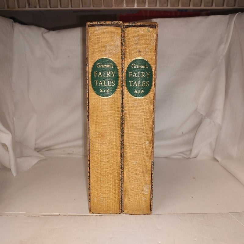 Grimm's Fairy Tales Volume 1 & 2 1962 The Heritage Press