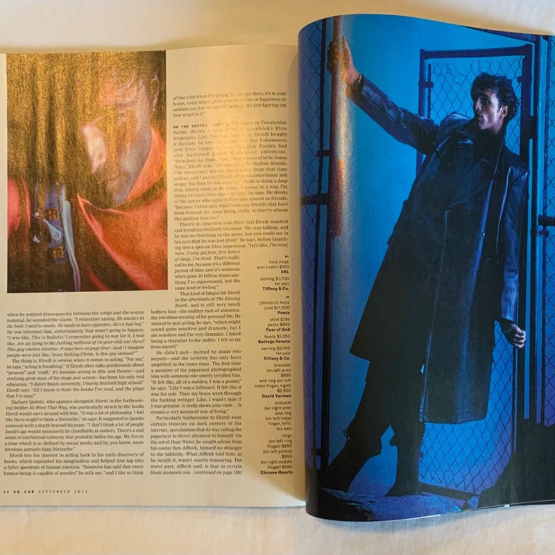 GQ Jacob Elordi “Gen Z’s Leading Man” Issue September 2022 Magazine