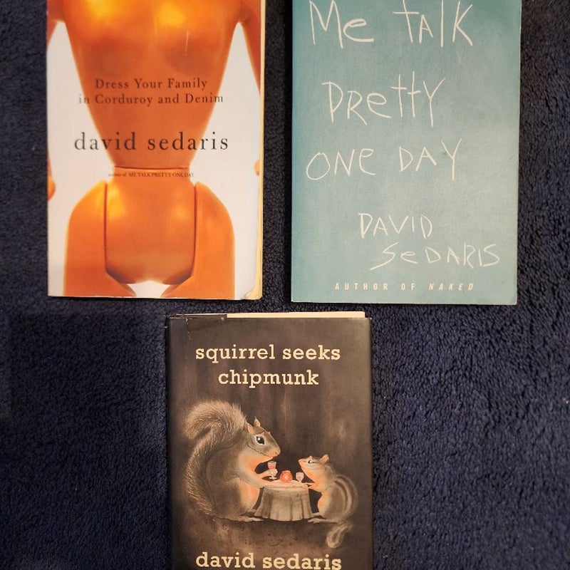 3 David Sedaris Books
