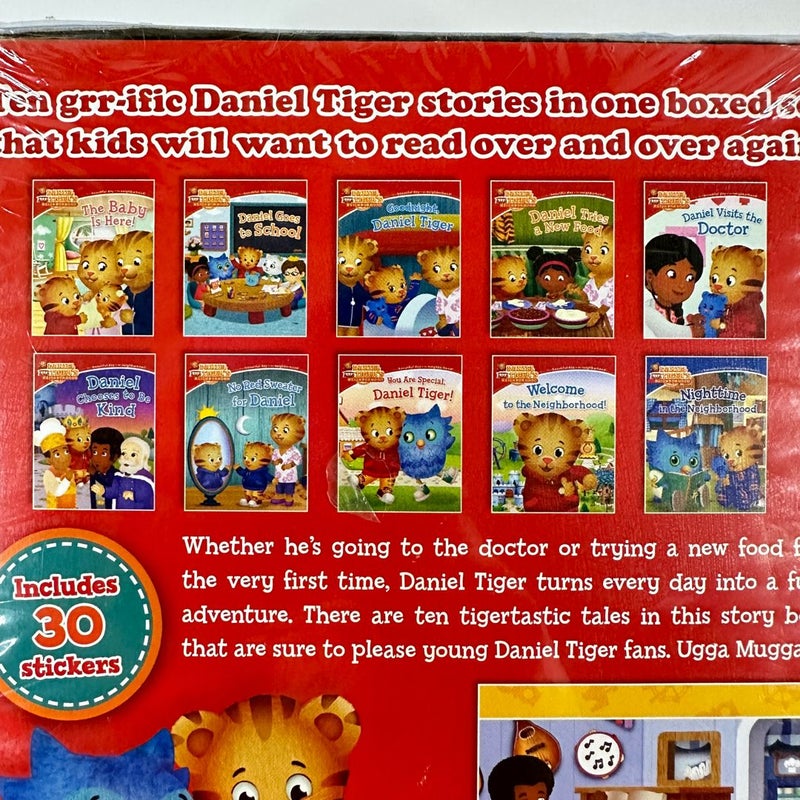 Daniel Tiger’s Neighborhood Story Box, 10 Books, NEW in Plastic