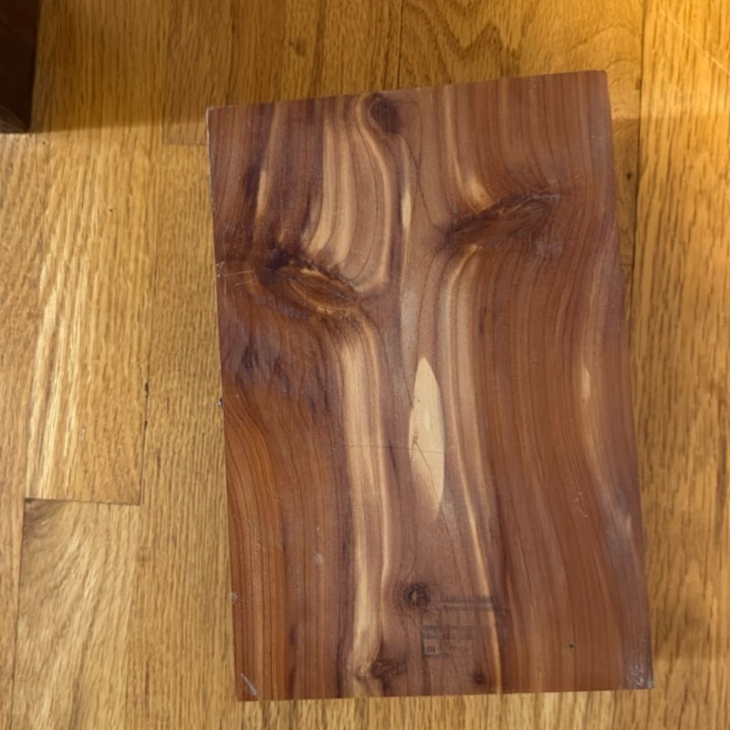 Bible in wooden box 