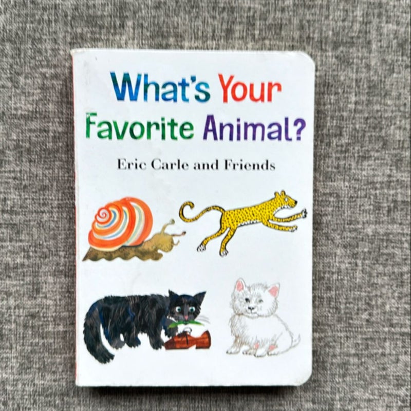 What's Your Favorite Animal? (Board book)