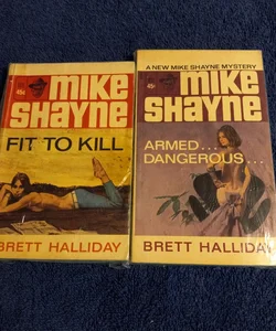 Mike Shayne series vintage novel pair