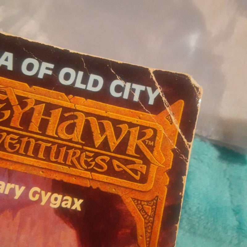 GreyHawk Adventures book 1 Saga of Old City, VERY WORN 1st printing Dungeons & Dragons TSR fantasy novel