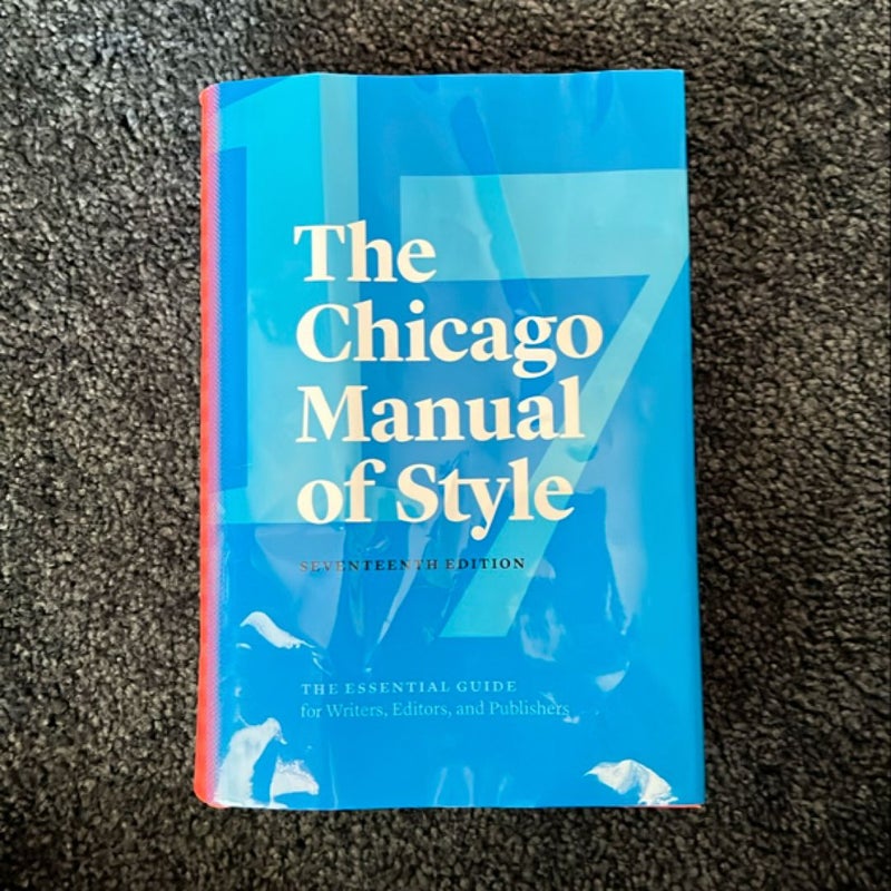 The Chicago Manual of Style, 17th Edition