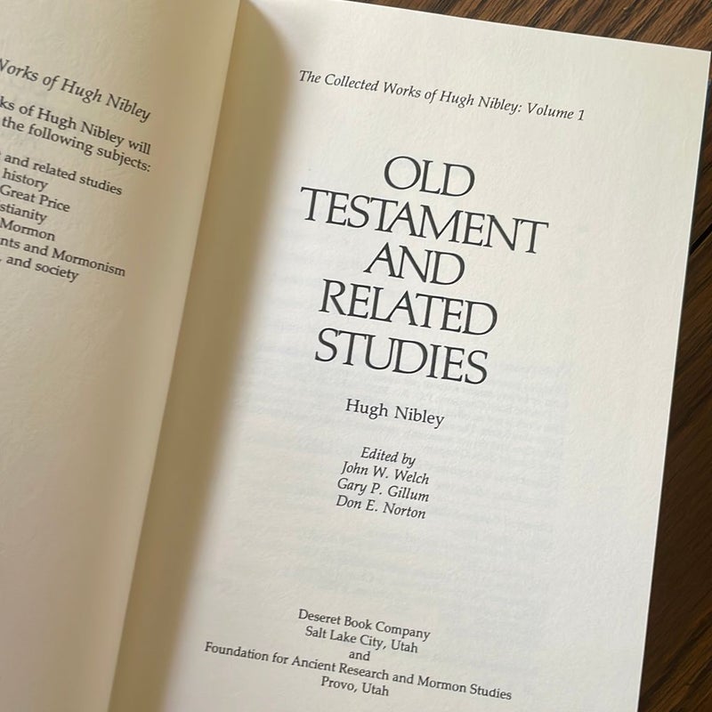 Old Testament and Related Studies