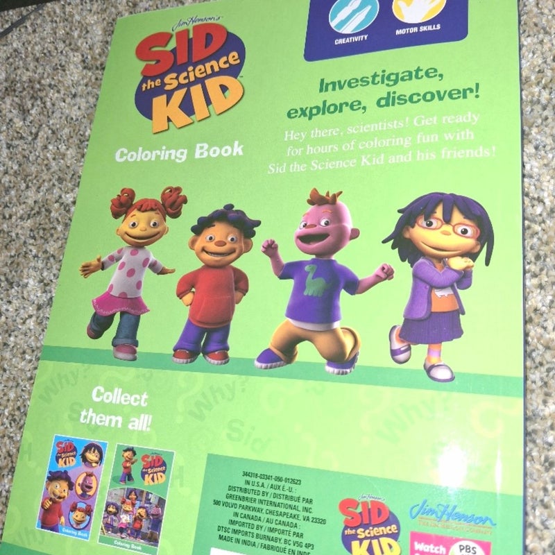 Sid the Science Kid Coloring Book 