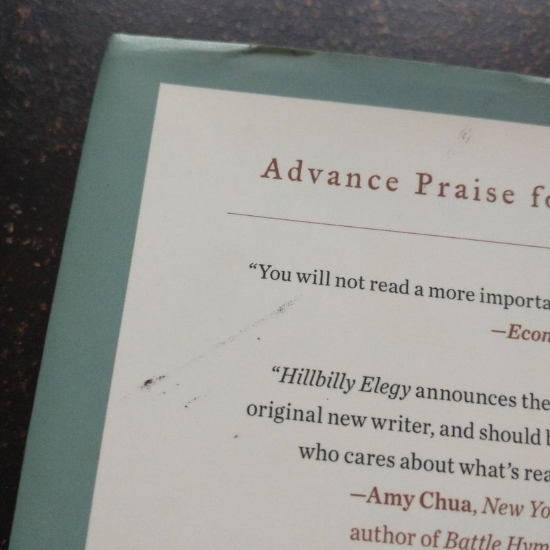 Hillbilly Elegy *First Edition*