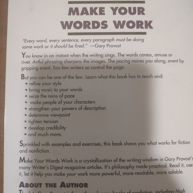 Make Your Words Work