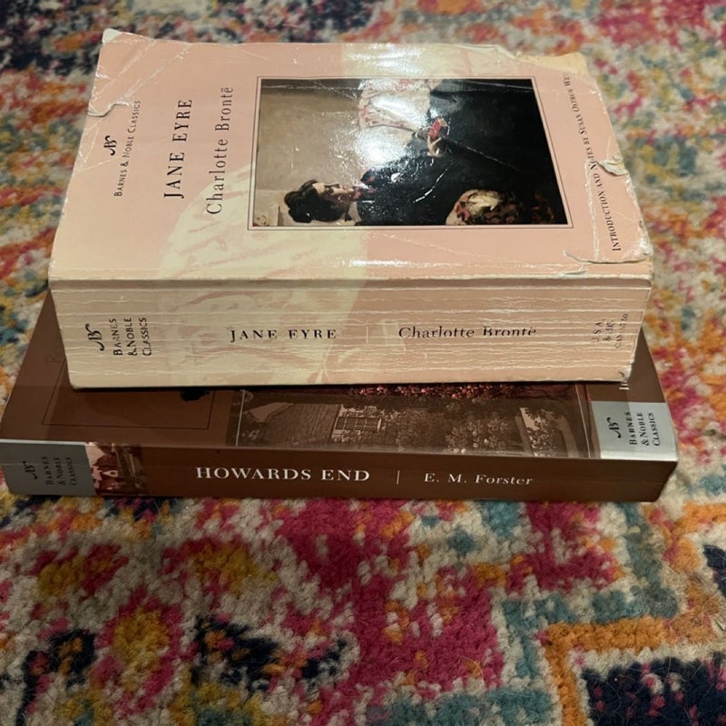 Howards End (Barnes & Noble Classics) Jane Eyre By Charlotte Brontë  PBs