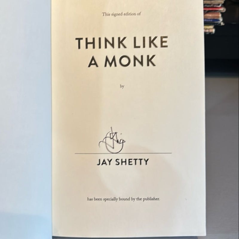 Think Like a Monk (signed copy)