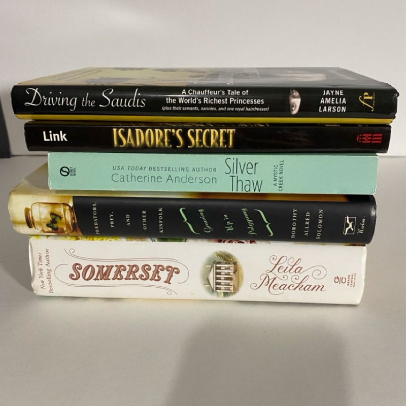 Mixed book lot 5 books 