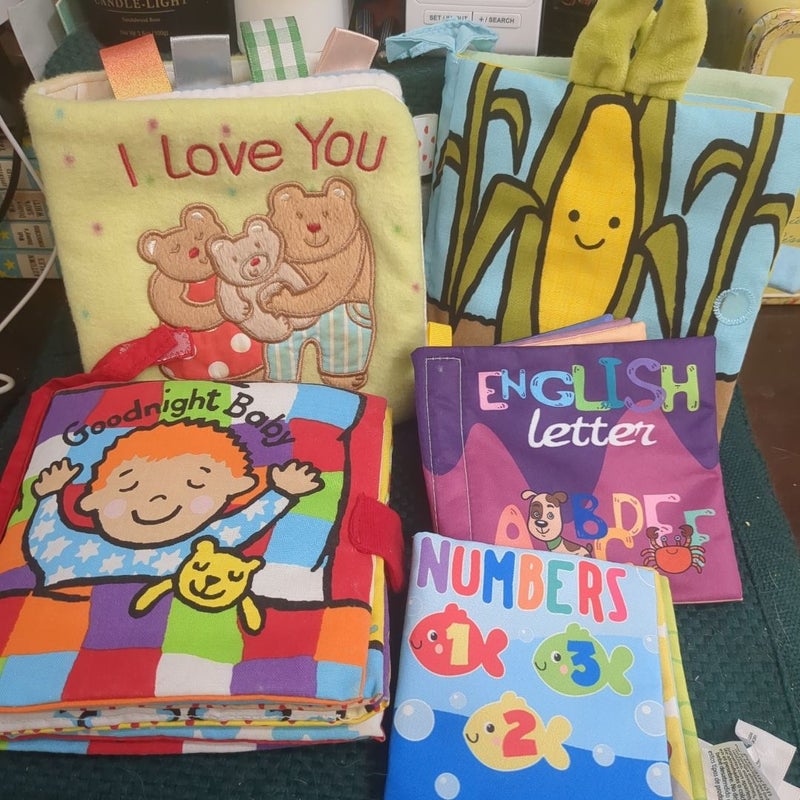 Toddler Cloth Book Set #1 (5 books) 