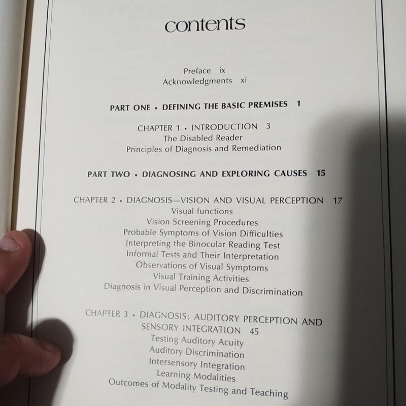 Diagnosing and Correcting Reading Disabilities