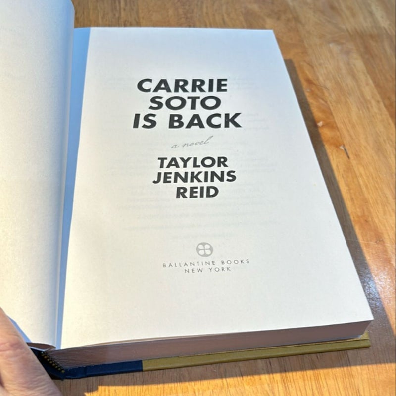 1st Ed /1st * Carrie Soto Is Back