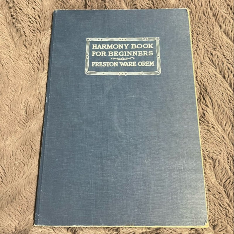 Harmony Book for Beginners