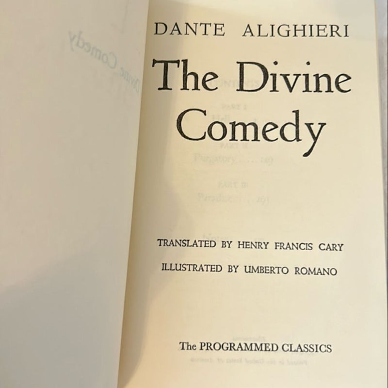 The Divine Comedy  (The Programmed Classics) 1946 First Edition