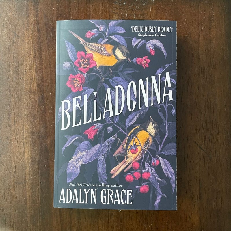 Belladonna signed UK paperback