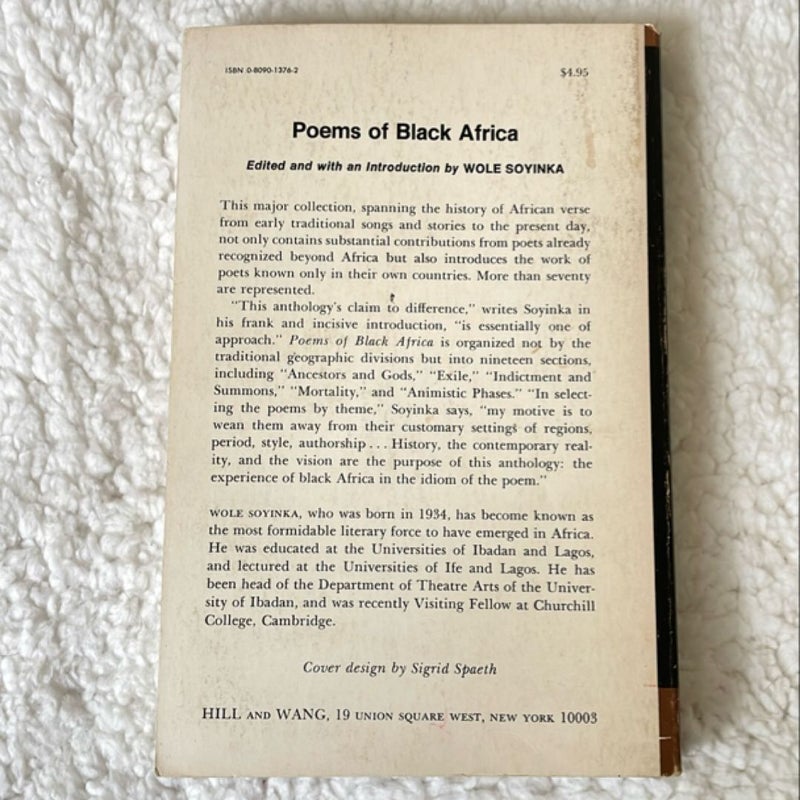 Poems of Black Africa