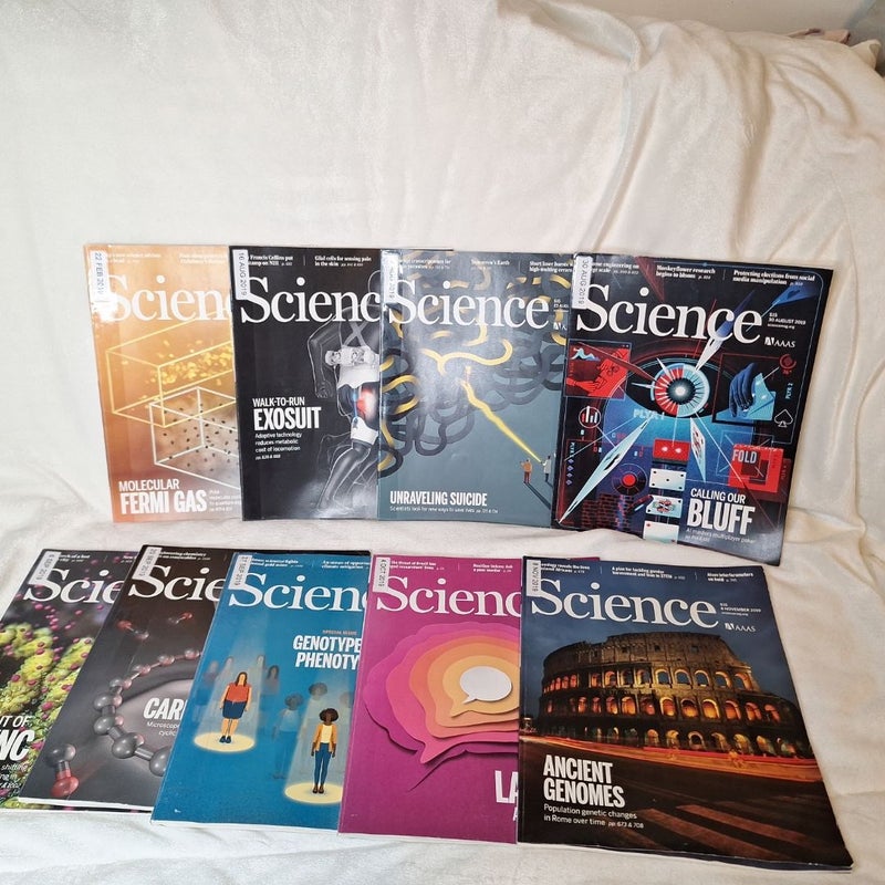 AAA Science magazine lot of 9 2019