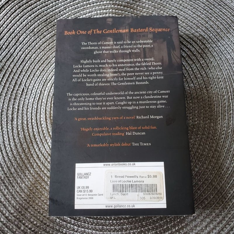The Lies of Locke Lamora