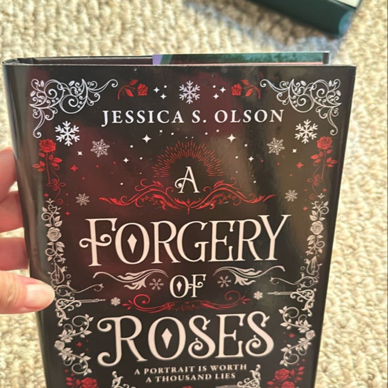 A Forgery of Roses - Hardcover - sprayed edges and signed