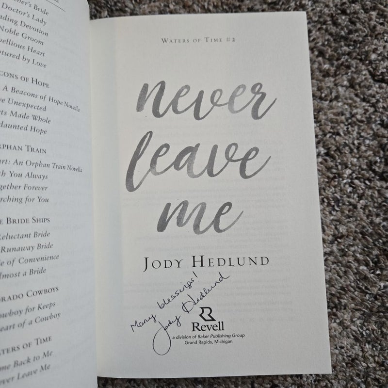 Never Leave Me *SIGNED COPY*