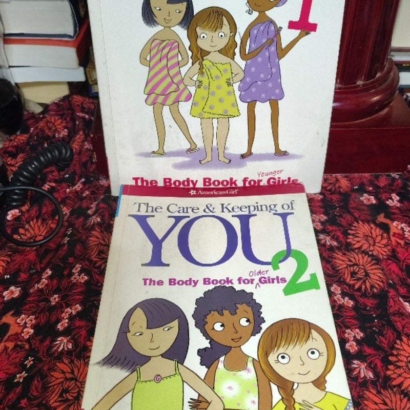 American Girl Care & Keeping of You 1 & 2 – Body Book Set for Girls (2013, Pape