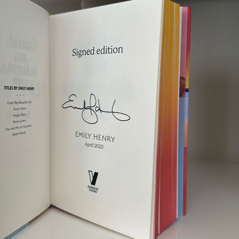Great Big Beautiful Life-waterstones signed