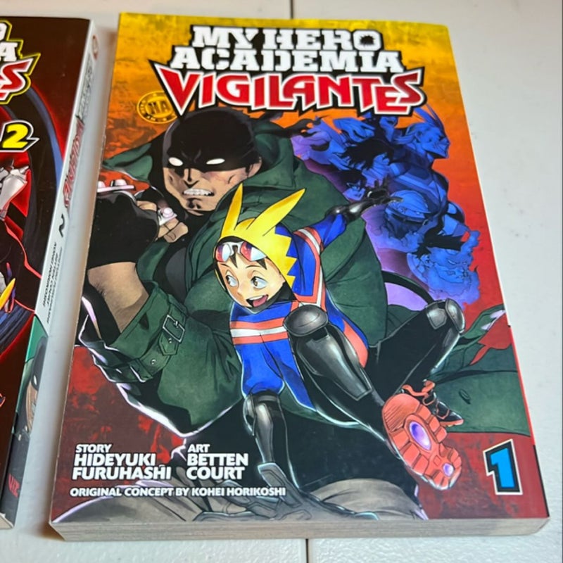 My Hero Academia: Vigilantes, Vol. 1 and Vol. 2