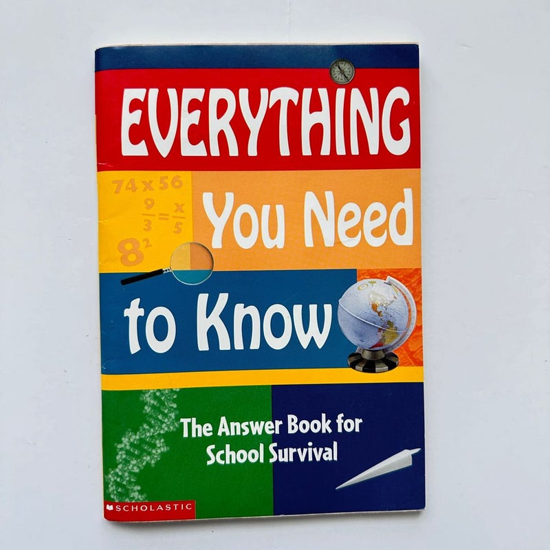 Everything You Need to Know, School Survival, Scholastic 2001