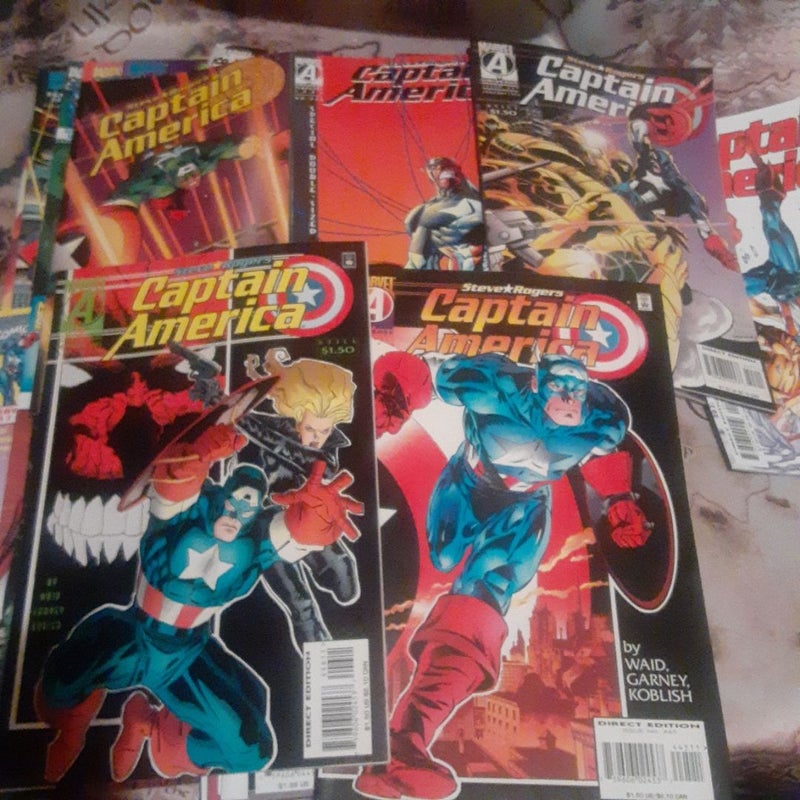 Mark Waid Captain America Marvel comic book lot 90s