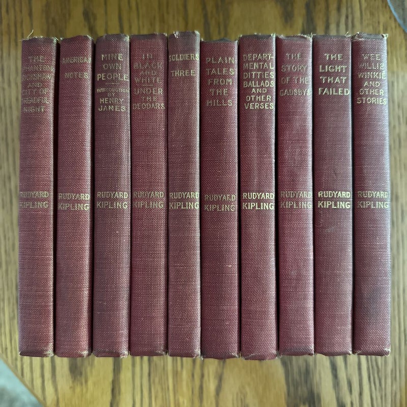 Set of Rudyard Kipling Books