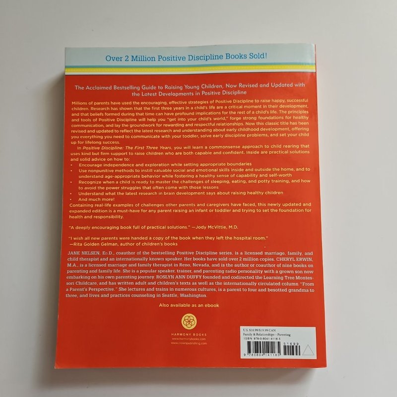 Positive Discipline: the First Three Years, Revised and Updated Edition