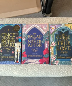 Once Upon a Broken Heart - signed UK first edition set with foiled hardbacks
