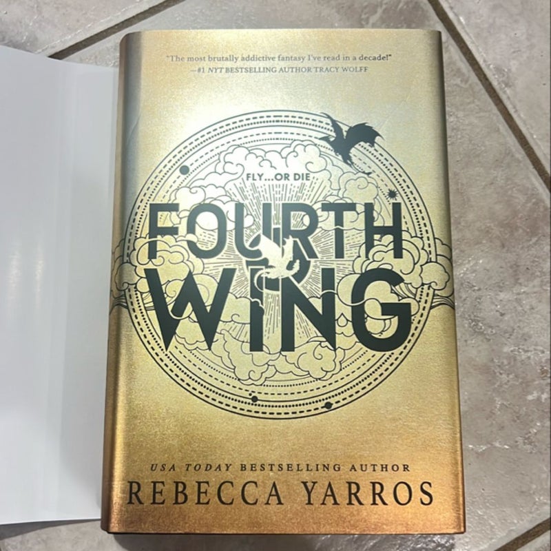 Fourth Wing - First Edition - ADDITIONAL ARTWORK DUST JACKET