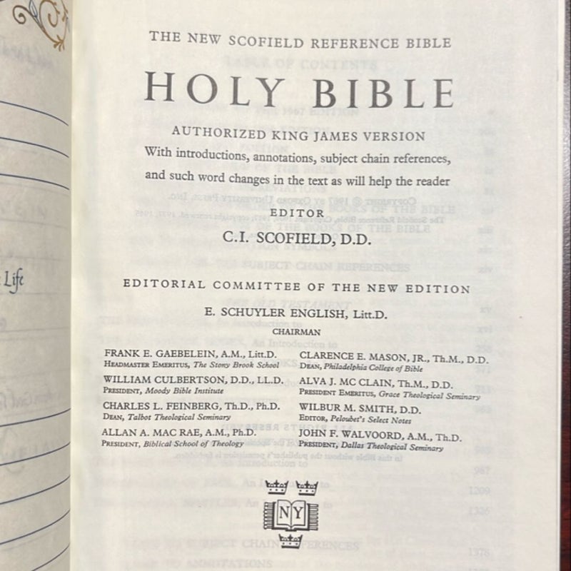 The New Scofield Reference Bible 