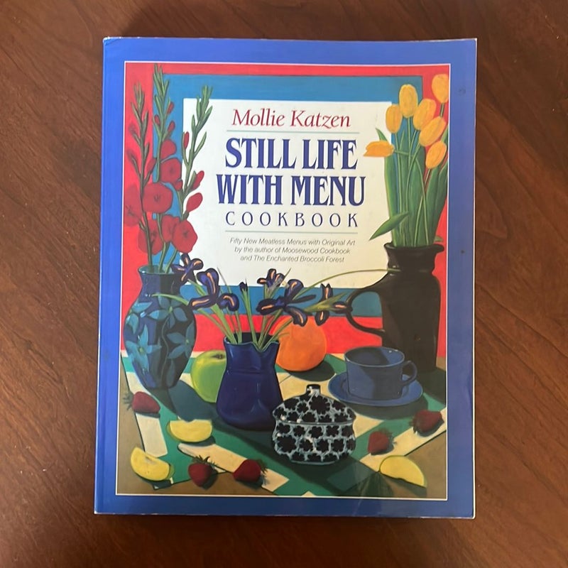 Still Life with Menu Cookbook