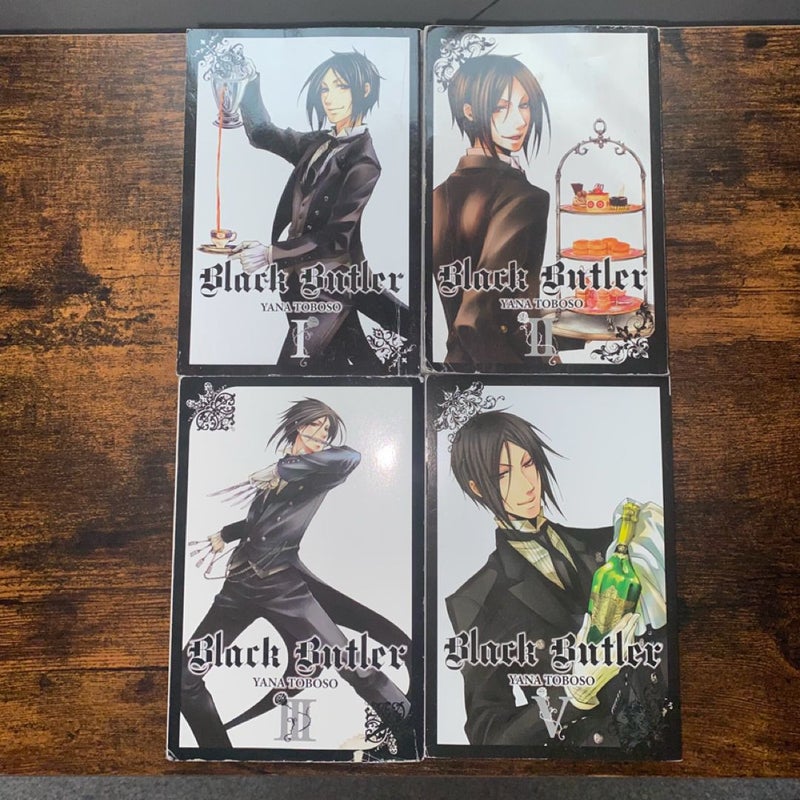 Black Butler, Vol. 1,2,3,4 BUNDLE