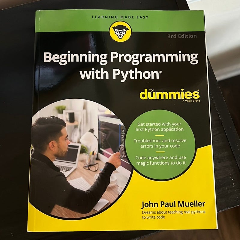 Beginning Programming with Python for Dummies