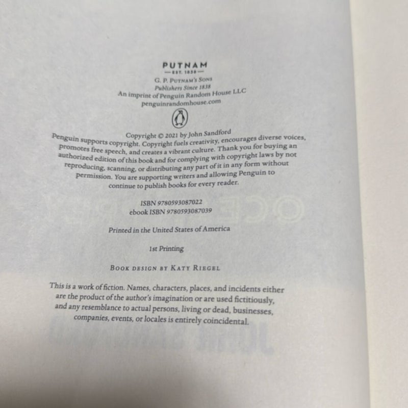 Ocean Prey 1st Print