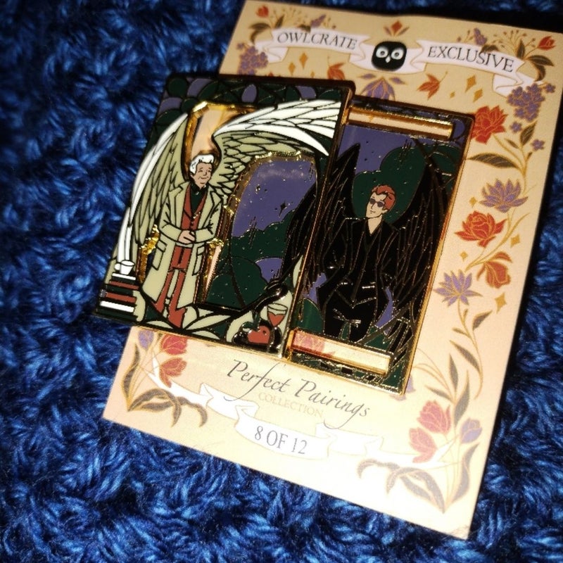 Good Omens Perfect Pairings Owlcrate pin