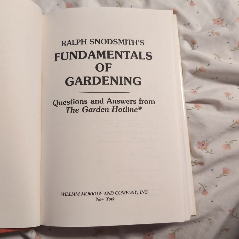 Fundamentals of Gardening