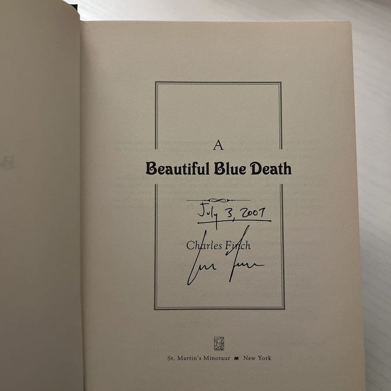 A Beautiful Blue Death signed