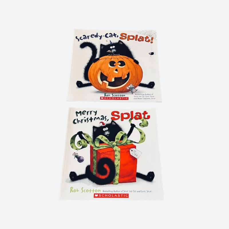 Scaredy Cat, Splat!, Merry Christmas, Splat (Bundle)