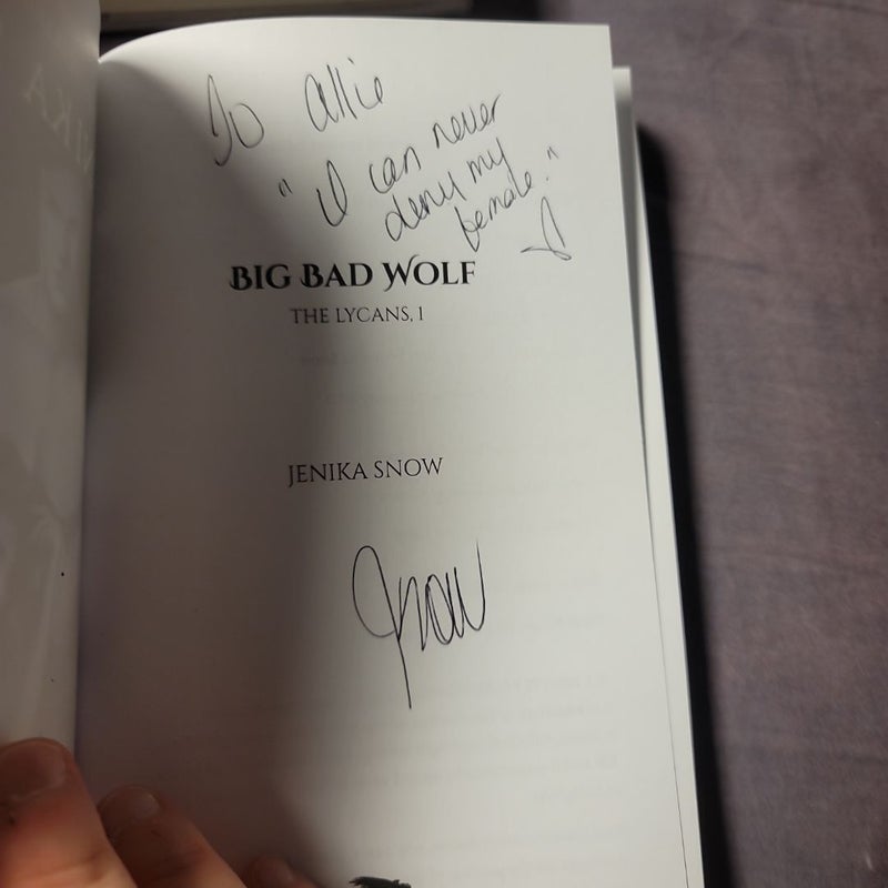 Big bad wold (signed and personalized)