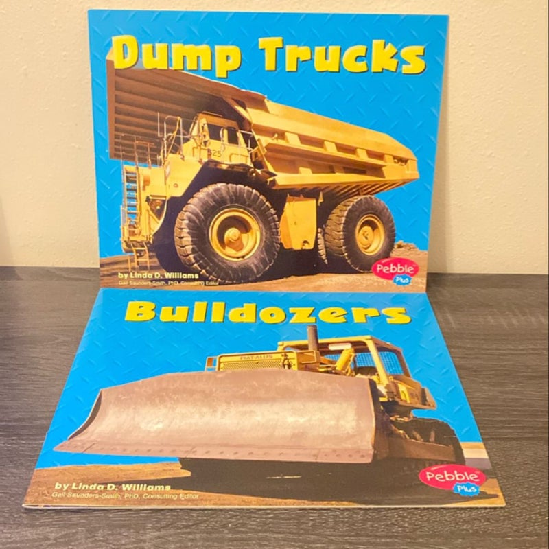 Dump Trucks/Bulldozers Book Bundle 