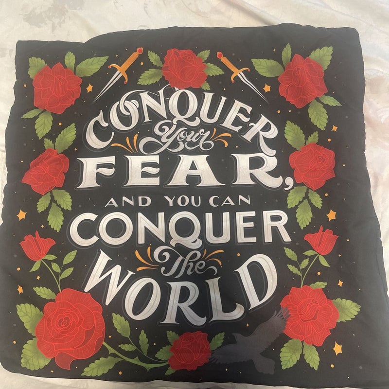 Owlcrate pillowcase with quote by Godsgrave