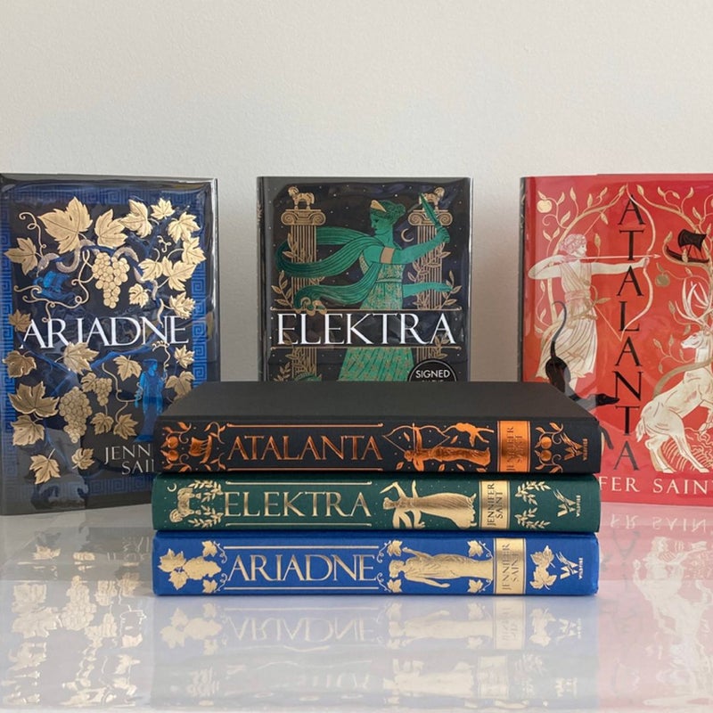 Waterstones Ariadne, Elektra & Atalanta SIGNED First Editions 1st Printings